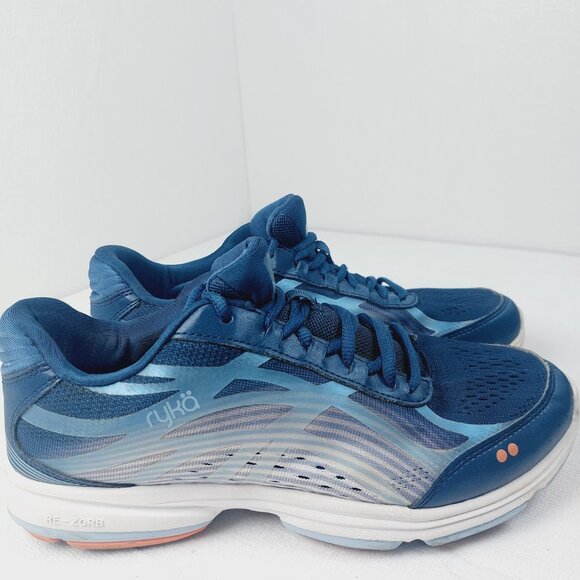 Ryka Women's Navy Devotion Plus 3 Lace-Up Low Top Walking Sneakers Size 9W - Picture 5 of 13